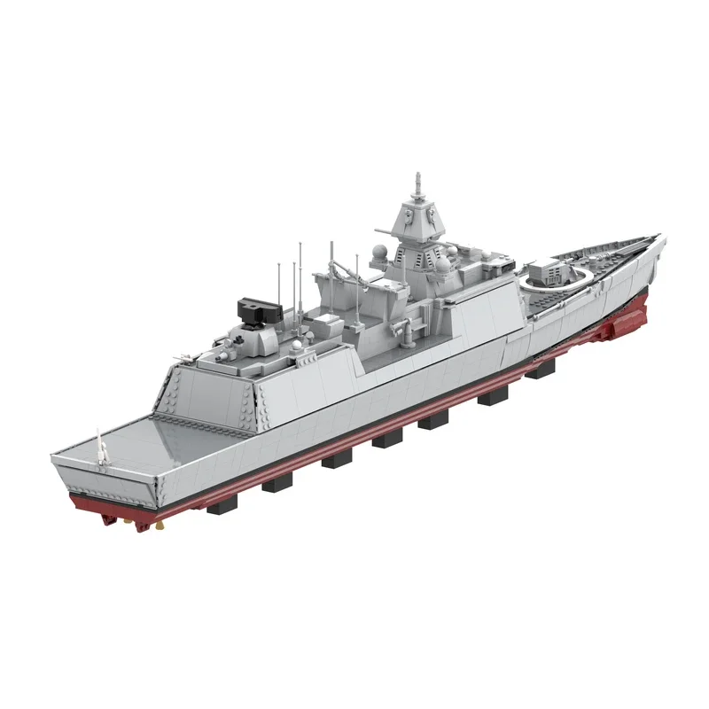 Военный MOC HNLMS De Zeven Provinciën фрегат строительный блок комплект линкора темно-синий