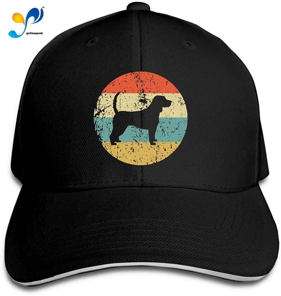 

Retro Beagle Men Cotton Classic Baseball Cap Adjustable Size