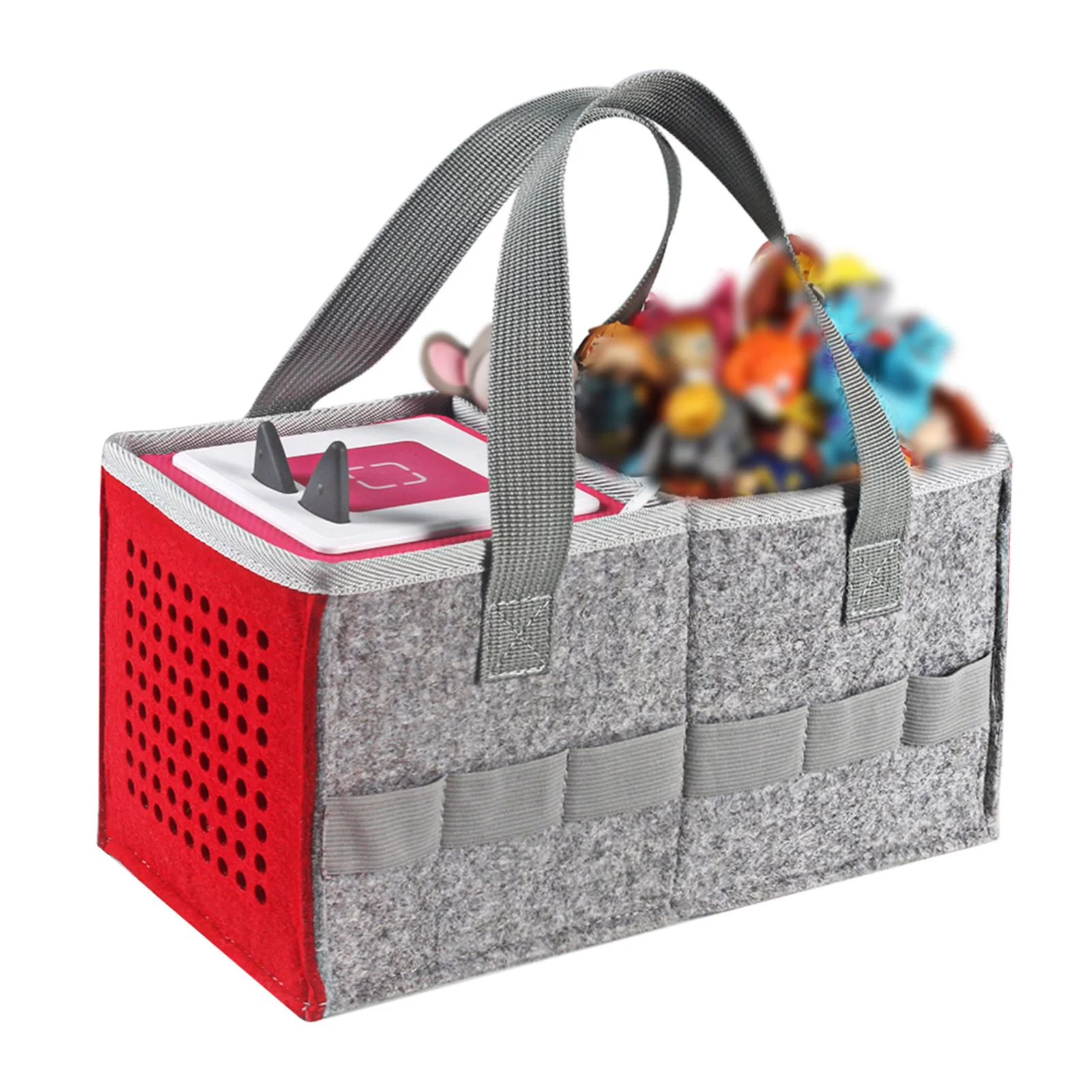 

Portable Travel Carrying Case Felt Cloth Foldable Storage Bag Pouch Cover Shell Handbag ForTonies Toniebox Starter Set Speaker