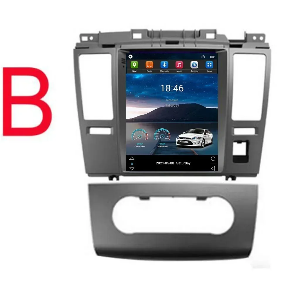 Автомобильный радиоприемник Tesla Style Android 13 для Nissan Tiida C11 автомобильный DVD-плеер