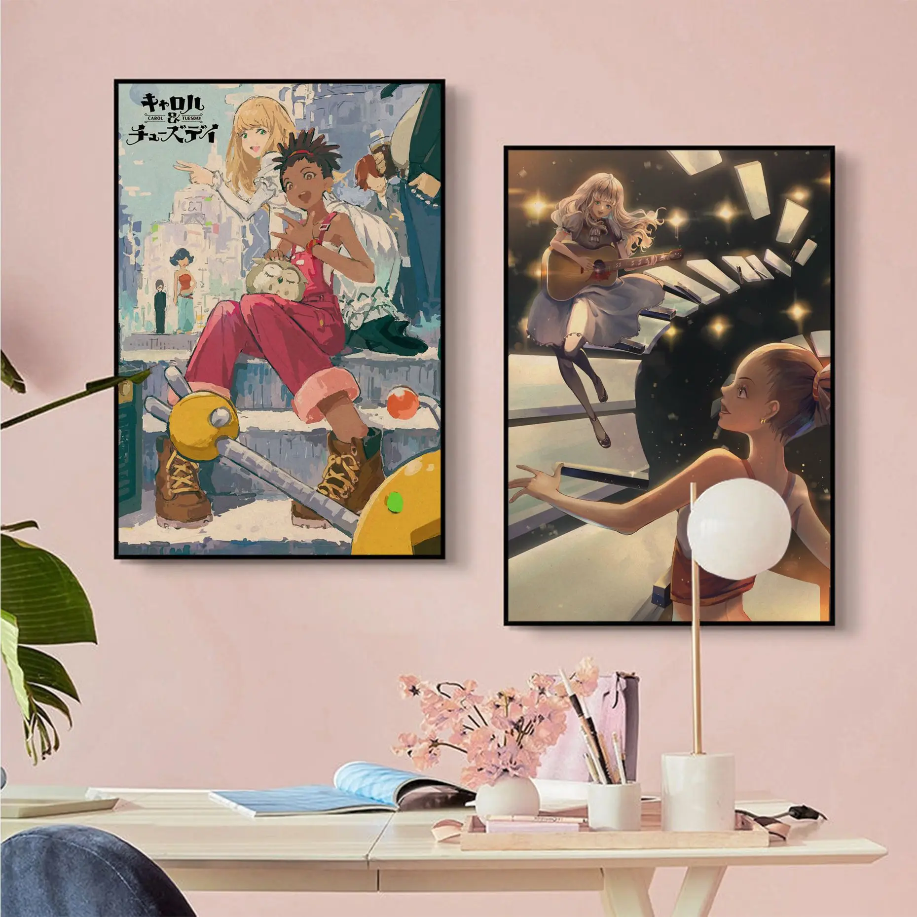 

Carole Tuesday Japanese Music Anime Classic Movie Posters For Living Room Bar Decoration Wall decor