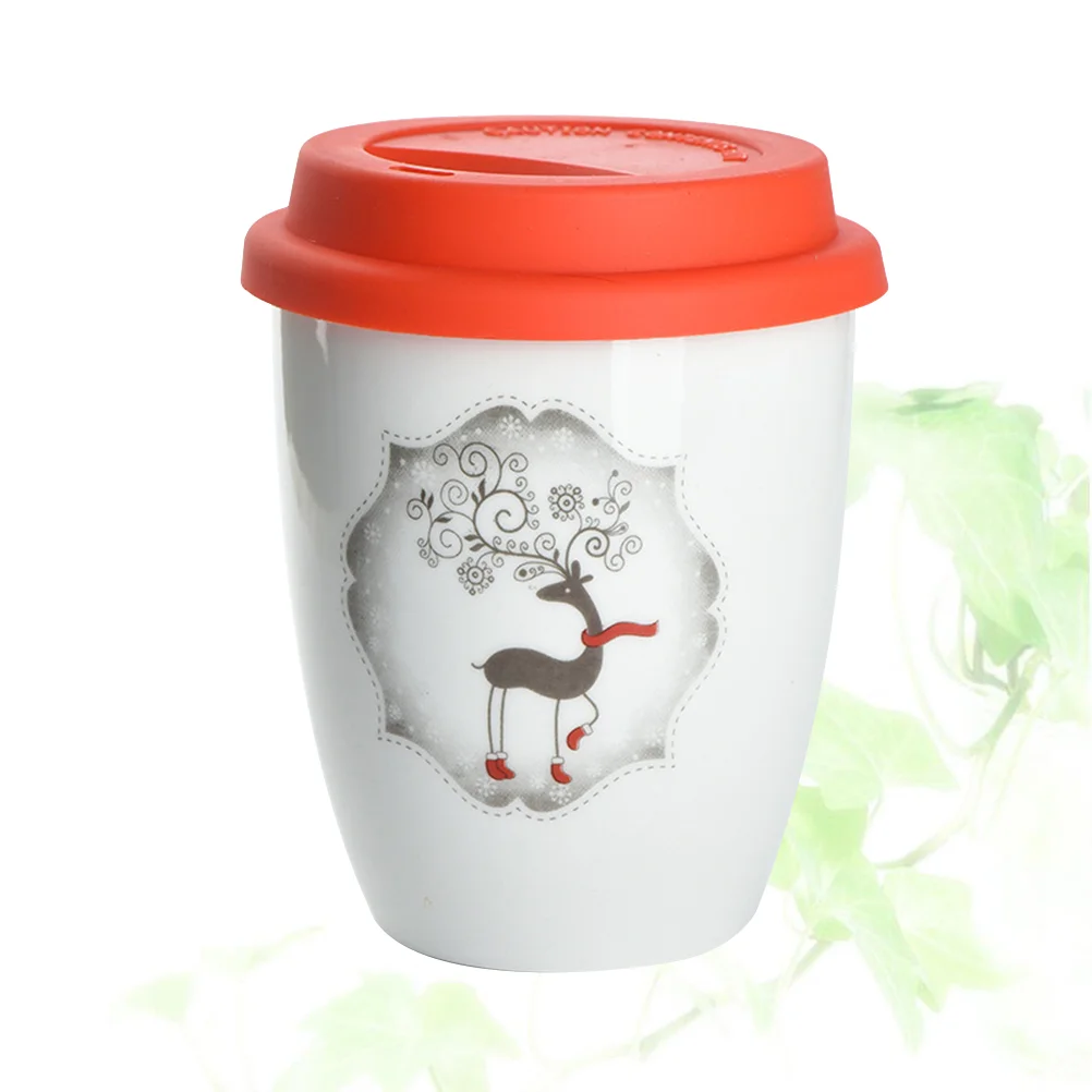 

Mug Christmas Cup Coffee Beverage Stocking Fillerset Cartoon Winter Holiday Cat Theme Merry Elk Animal Cups Water Letter Mugs