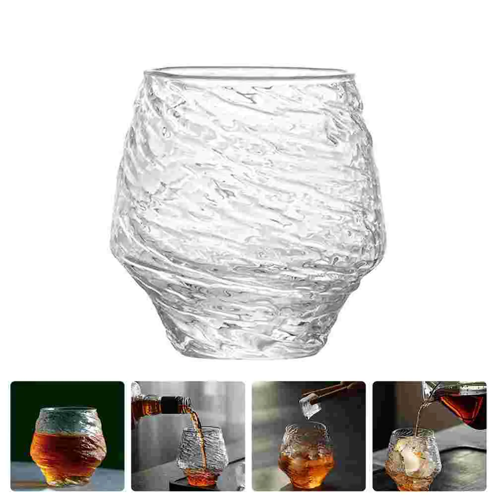 

2pcs Glass Water Mugs Glasses Decorative Drink Cups Holders Kitchen Gadgets