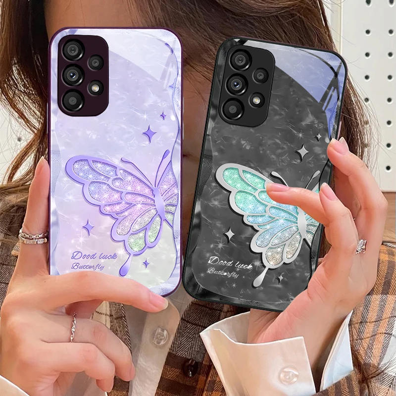 Beiwen розовая бабочка для Samsung Galaxy S10 4G S20 11E 30 S21 21Fe 22 S24 Pro S23 Ultra 5G S8 S9 чехол телефона из