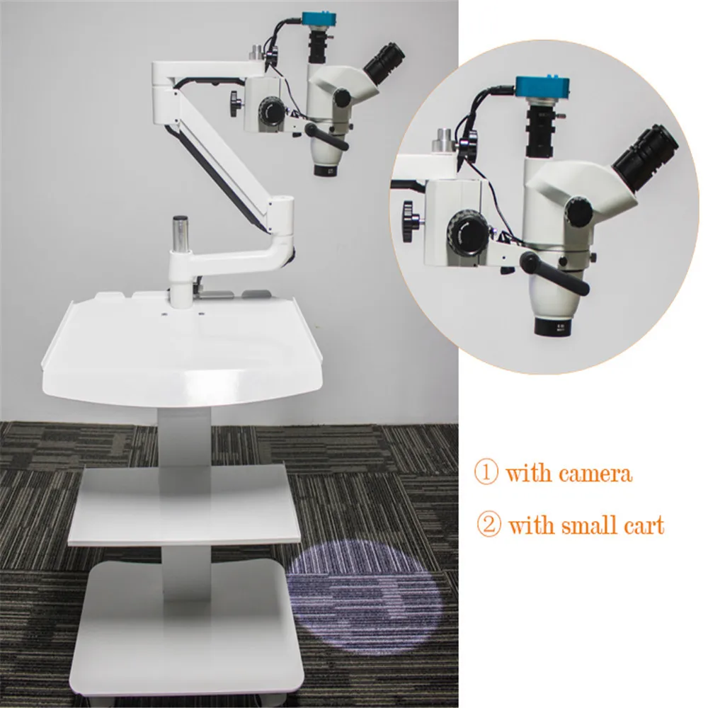 

Dental Lab Equipment Hd Surgical Operation Root Canal Treatment Digital Camera Usb Dental Oral Surgical Microscope with Cart