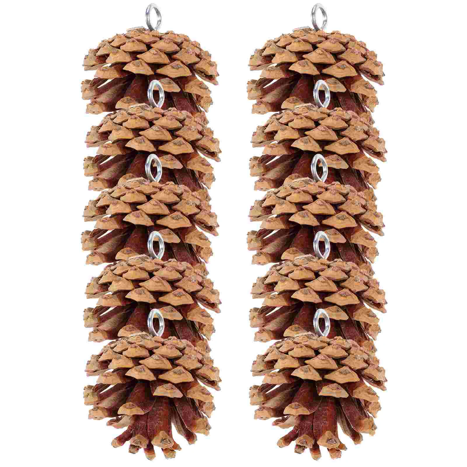 

Parrot Chewing Toy Pine Cone Decorate Bird Foraging Cones Pet Hangable Interesting