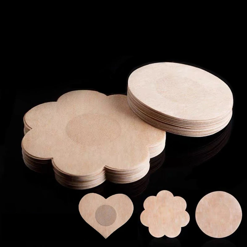 100 шт. одноразовые накладки на соски лепестки для груди наклеивающиеся