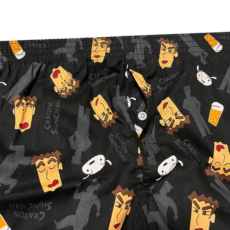Men's Pajama Pants Cotton Loose Panties Cartoon Shorts Underwear