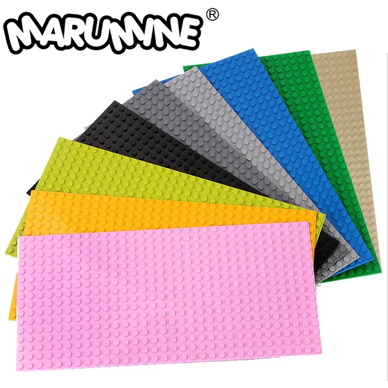 Базовая пластина Marumine, 2 шт., 16x32 точек, блоки 3857, сделай сам, классические строительные блоки MOC, детали базовой пластины, совместимы со всеми крупными брендами