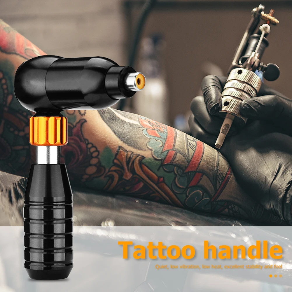

Professional Tattoo Handle Adjustable L-shaped Rotary Pen Motor Silent Hybrid Tattoo Machine Grip Body Art Accesories