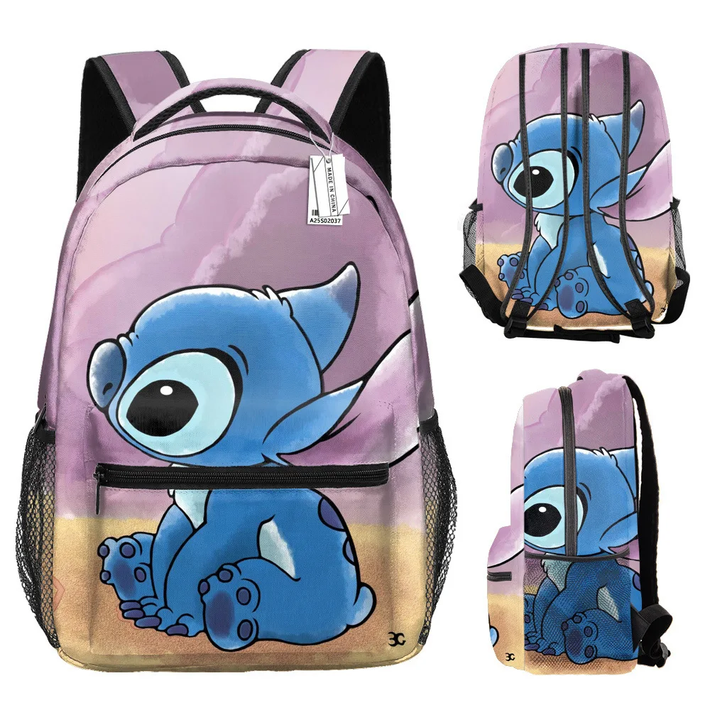 

2023 New Lilo & Stitch Student Schoolbag Cartoon Large Capacity Full Print Travel Backpack for Boys and Girls Schoolbag Gift