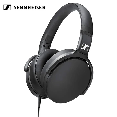 Наушники-вкладыши Sennheiser HD 400S с шумоизоляцией, Складная спортивная стереогарнитура с глубокими басами