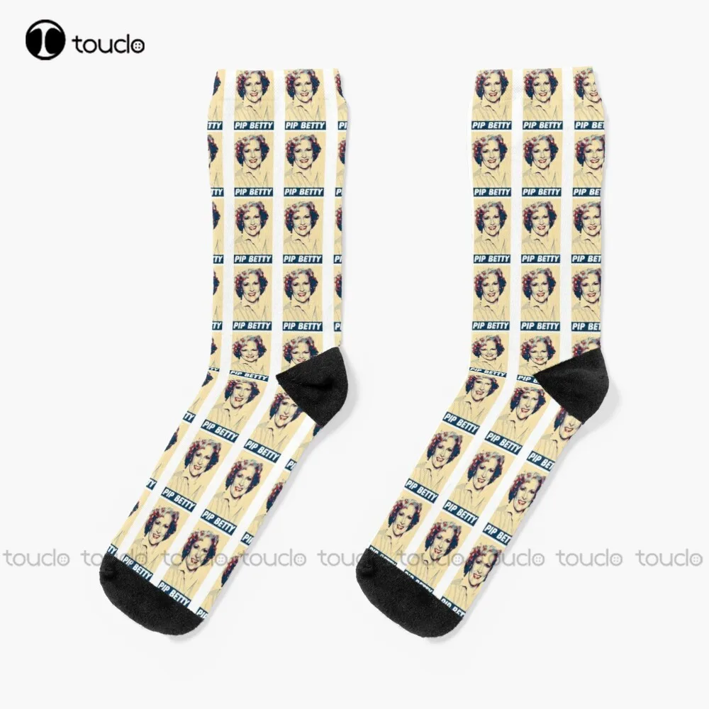 

Rip Betty-White Queen Golden Girls Star Socks Halloween Socks Women Unisex Adult Teen Youth Socks 360° Digital Print Custom Gift