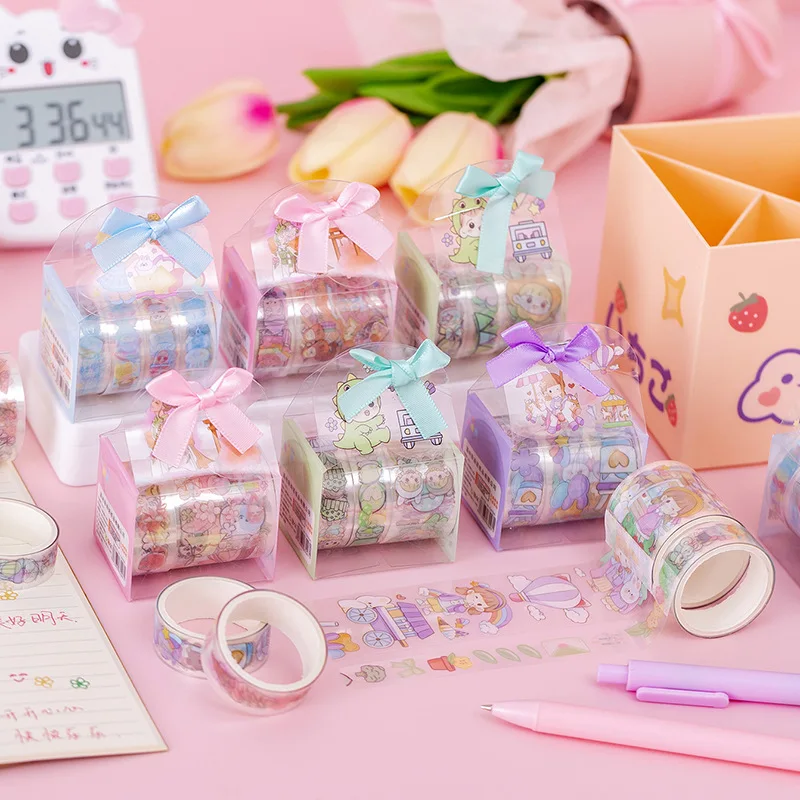 

16 шт., креативная мультяшная прозрачная лента для учетных записей