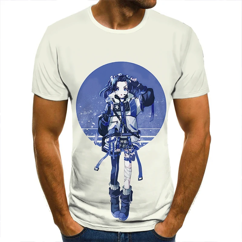 

Новинка, футболка с круглым вырезом и 3D принтом, хлопковый свободный Универсальный Классический Топ унисекс 1W47