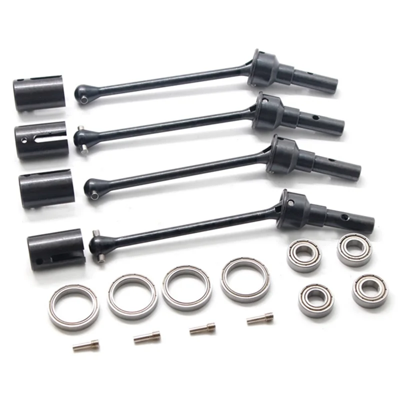 

4Pcs 8950X Steel Front and Rear Drive Shaft CVD with Shaft Cup for 1/10 Traxxas MAXX RC Car Upgrades Parts
