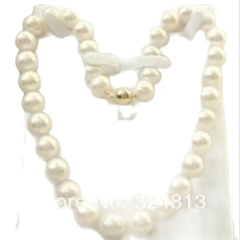 

Hot sale Natural 9-10mm Akoya Pearl Necklace 17'' a