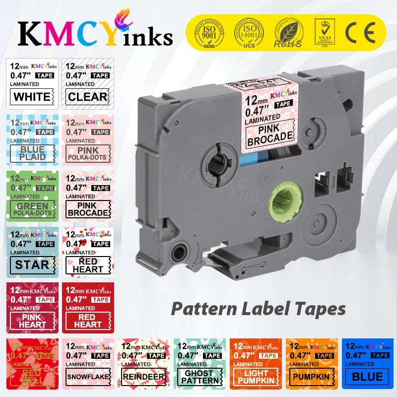 KMCYinks 31 цвет лента для этикеток совместимая с принтерами Brother P-touch Tze231 Φ 12 мм P-Touch