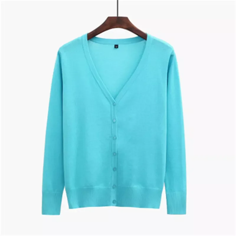 

NEW IN Solid Knitted Cardigans Women Female Jacket Coat Long Sleeve Casual V-Neck Tops Sweaters Red Black XXL 3XL 4XL 5XL