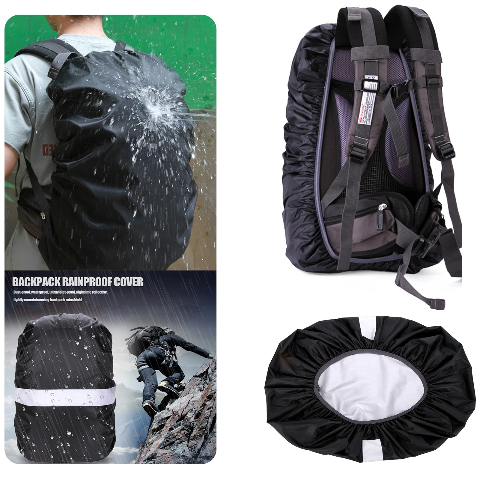 

Водонепроницаемый чехол для рюкзака пылезащитный чехол от дождя для рюкзака, непромокаемый чехол для улицы, кемпинга, пешего туризма, альпинизма, рюкзак, сумка, чехол