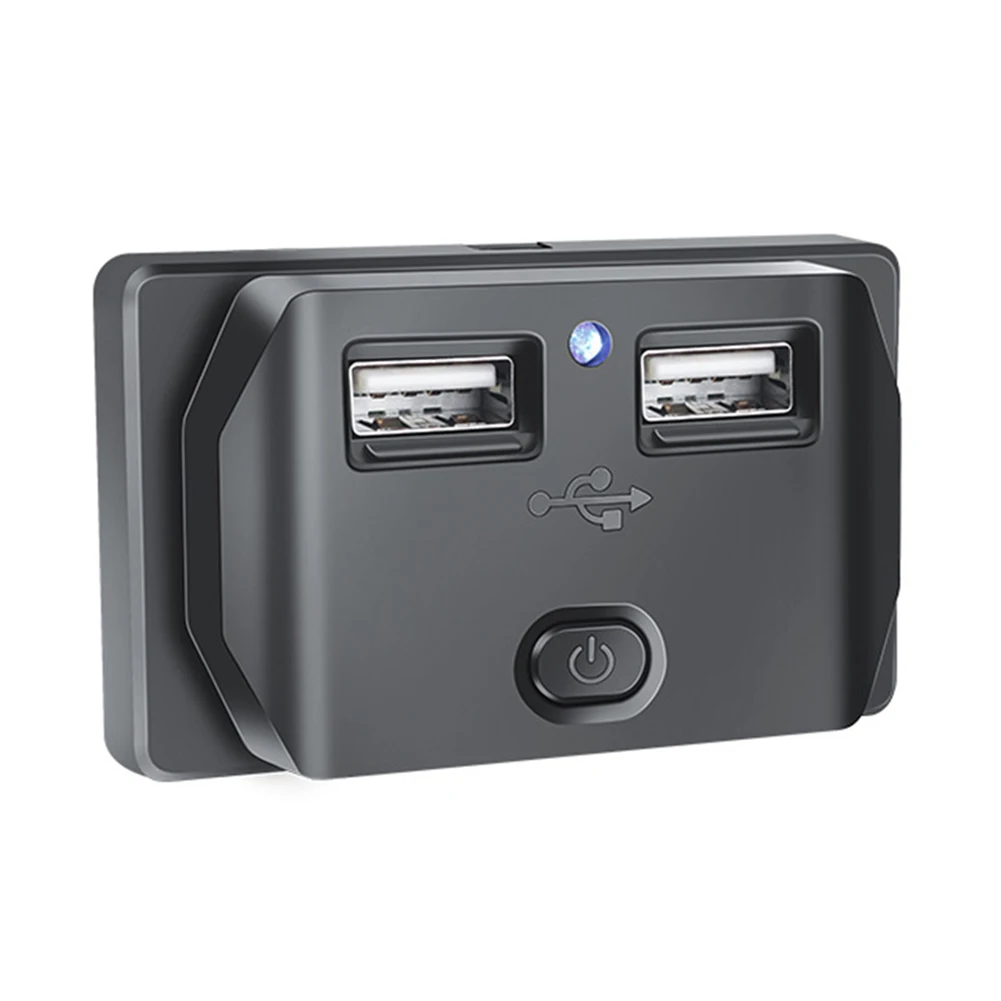 

Auto Car Car Chargers Socket Car Accessories 3.1A ABS Double USB For Car RV Motorbike Boat USB Socket Universal