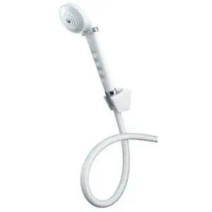

Handheld Shower Spray with Diverter Valve 1 Count, White, 80", Extra-Long