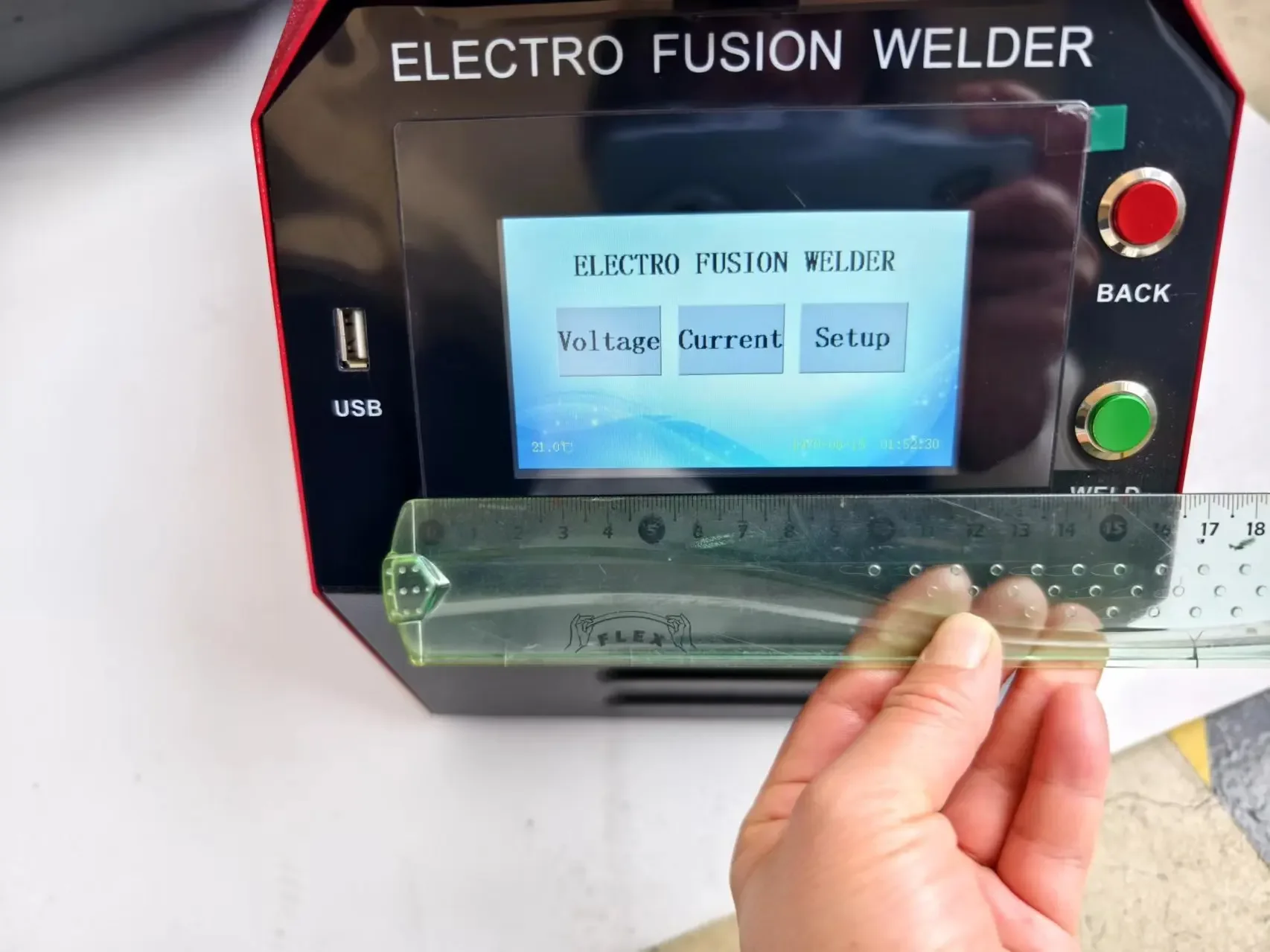 Электрофузионный сварочный аппарат PE 400 мм для термоффузии фитингов труб