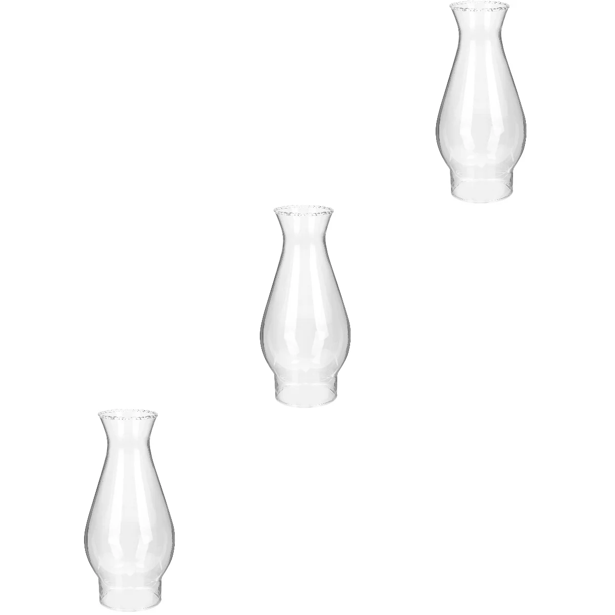 

Lamp Cover Glass Oil Shade Chimney Kerosene Lampshade Light Retro Globe Transparentreplacement Flame Open Pillar Camping Craft