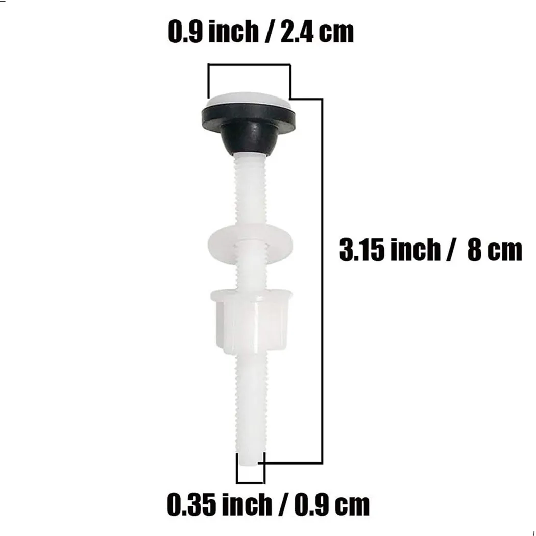 

Supply Useful Parts Suitable Toilet Seat Bolts 2pcs Accessory Elements Hinge Home Mount Nuts Plastic Replacement