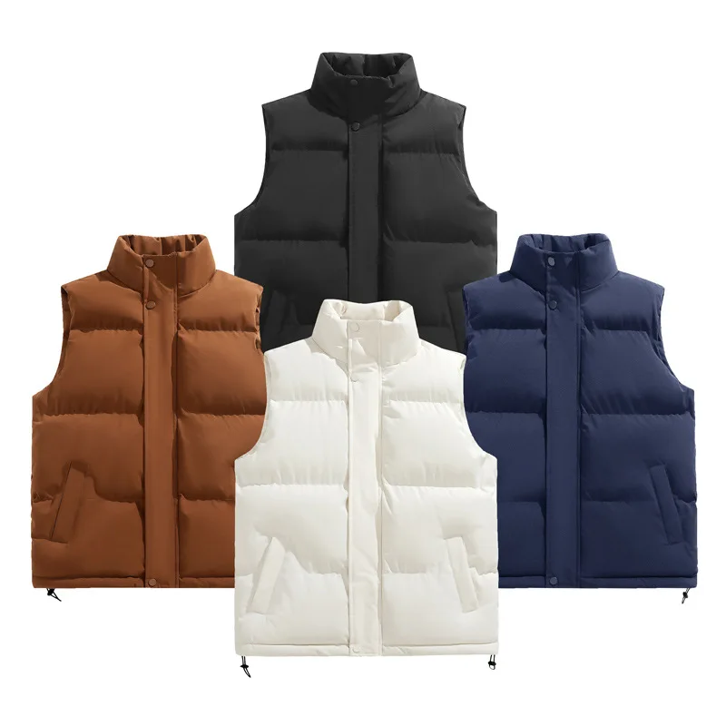 Новинка 2024 мужской осенне-зимний вельветовый жилет на плечо теплая куртка для