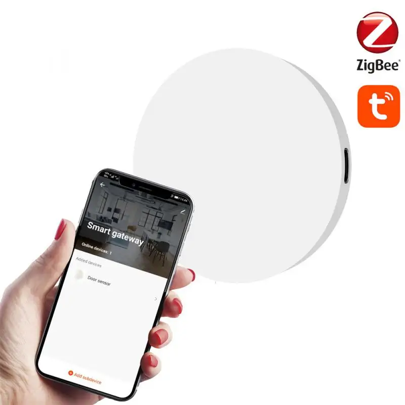 

Tuya Multi-mode Gateway bluetooth-compatible+Zigbee Multi-protocol Communication Gateway Smart Life APP Remote Control Smart Hom