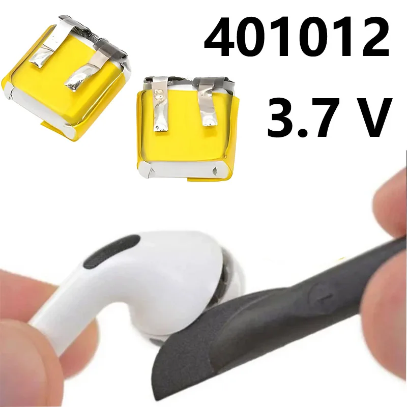 Фото Аккумулятор 401012 3.7V 30mAh для Bluetooth-наушников, литиевая перезаряжаемая батарея №1