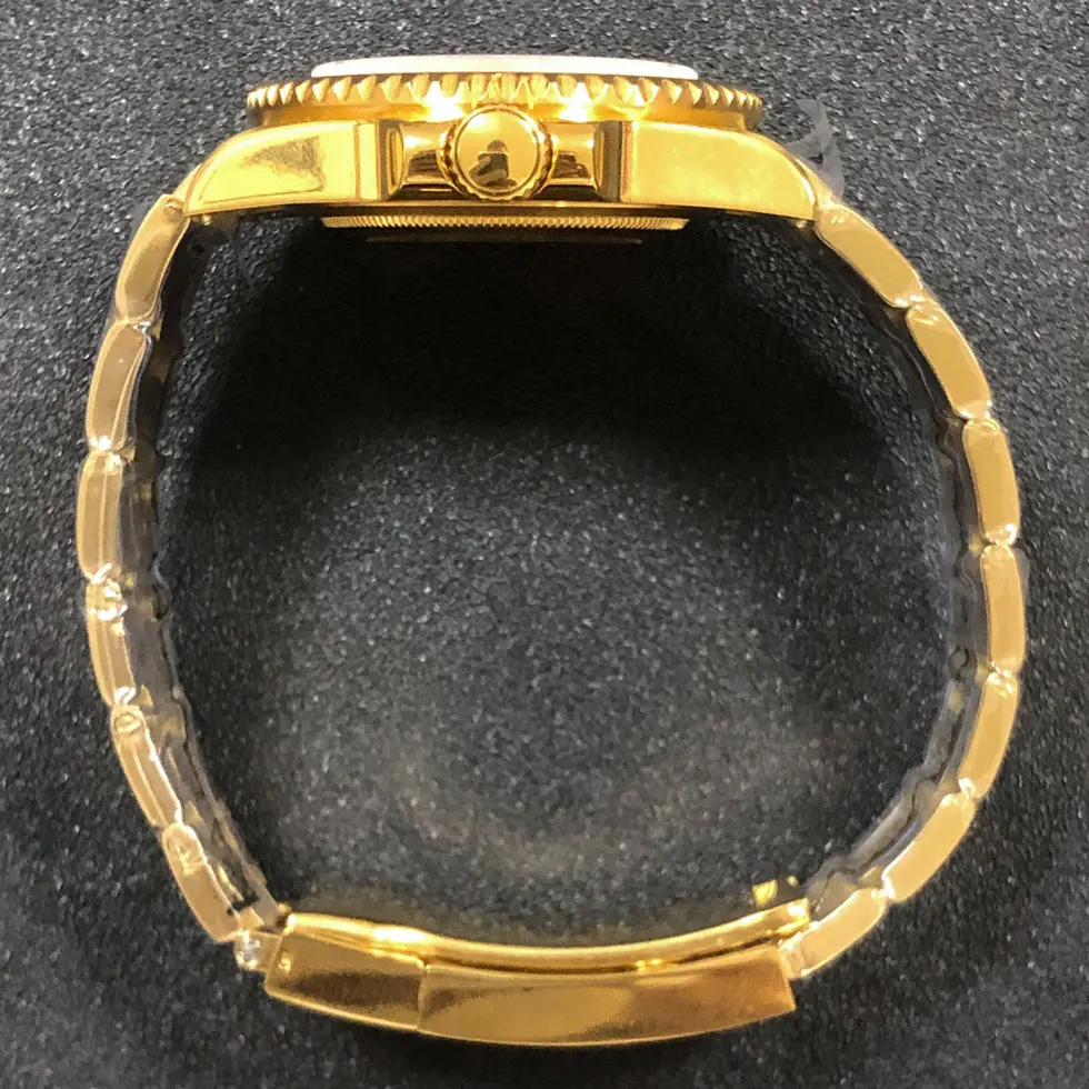 40mm Watch Case PVD Gold  Fine Steel Case Sapphire Glass Suitable for NH35 NH36 Movement