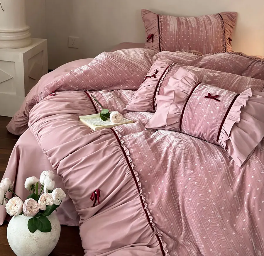 Элегантный сказочный бант синий розовый красный двуспальный полный королевский