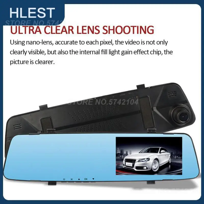 

Зеркало-видеорегистратор, 4,5 дюйма, Hd 1080P, с камерой заднего вида