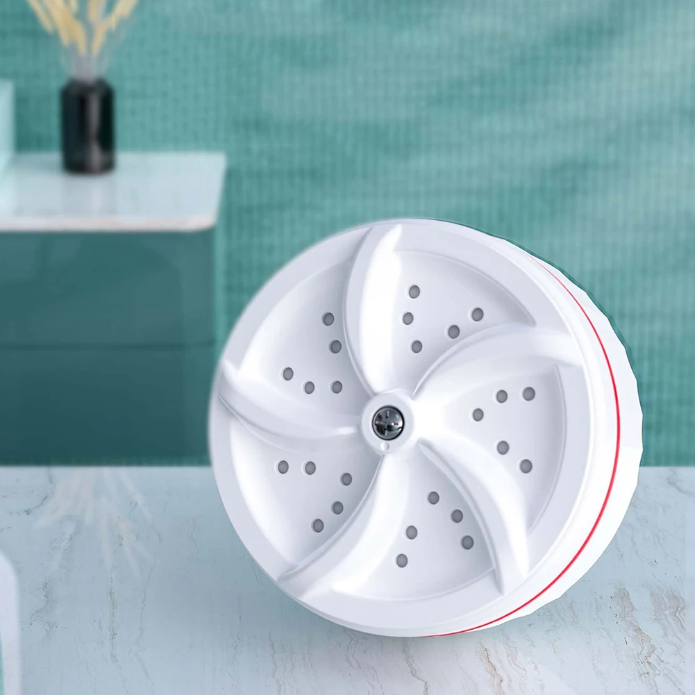 

Портативная турбо-стиральная машина, вращающаяся ультразвуковая турбо стиральная машина для нижнего белья, носков, мини ультразвуковая ту...