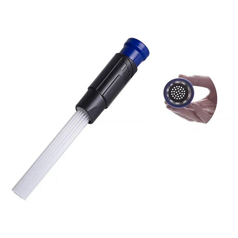 

2PCS Dust Brush Cleaner Vacuum Cleaner Attachment Straw Flexible Remover Keyboard Window Blind Crevice Dust Brush Car Cleaning