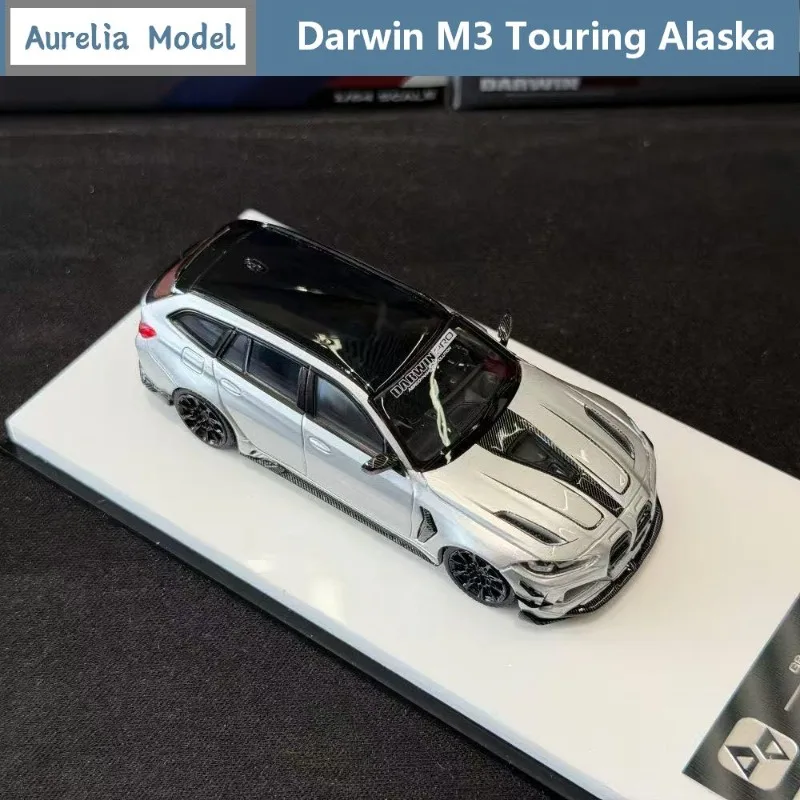 Фото Модель Aurelia 1:64 Darwin M3 Touring Alaska, литая под давлением из сплава, коллекционная модель автомобиля, подарок для мальчика, рождественский подарок, подарки для мужчин. №1
