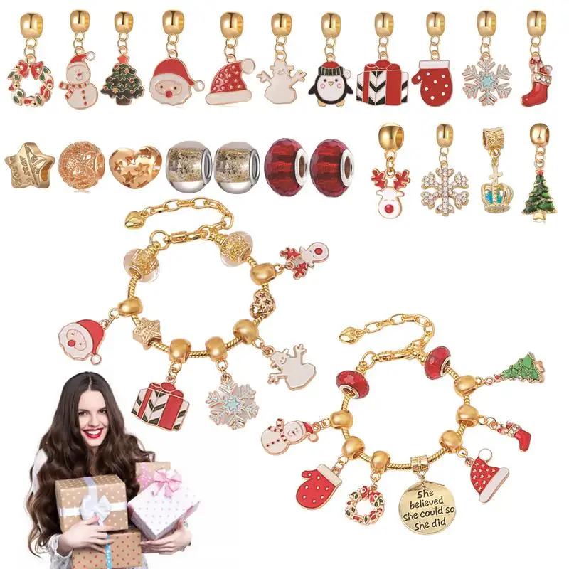 

Женский комплект, браслет с подвеской и календарём