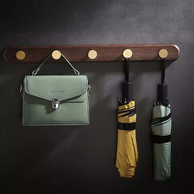 

Крючок для ванной комнаты без перфорации, крючок из массива дерева, крючок для одежды для спальни, крыльца, двери, кухни, прихожей, крючок для...