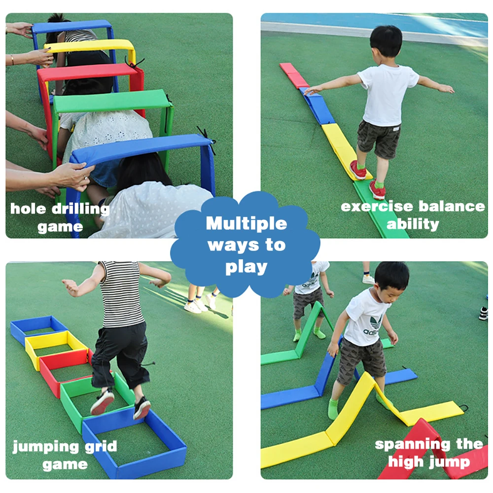 

Children's Outdoor Game Toys Jumping Lattice Drilling Hole Kindergarten Sports Physical Training Props Indoor Outdoor Fun Games