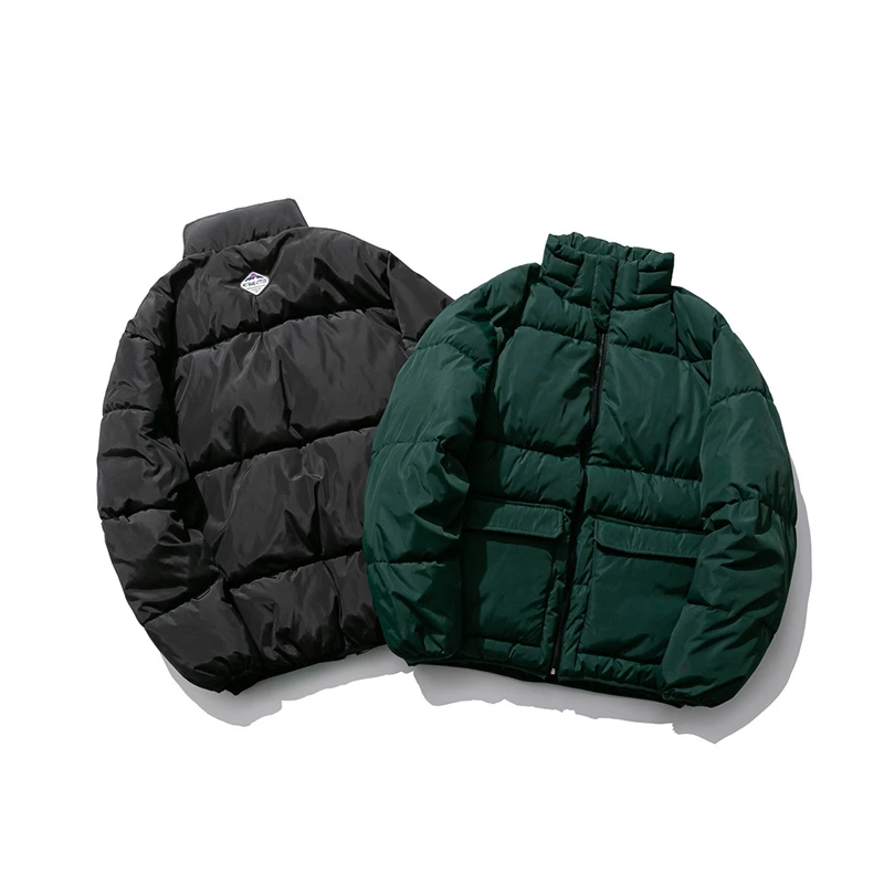 Rainbowtouches Thicken Solid Color Men Winter Down Jackets Parkas Korean Style Male Coat Warm Casual Jackets For Men Streetwear