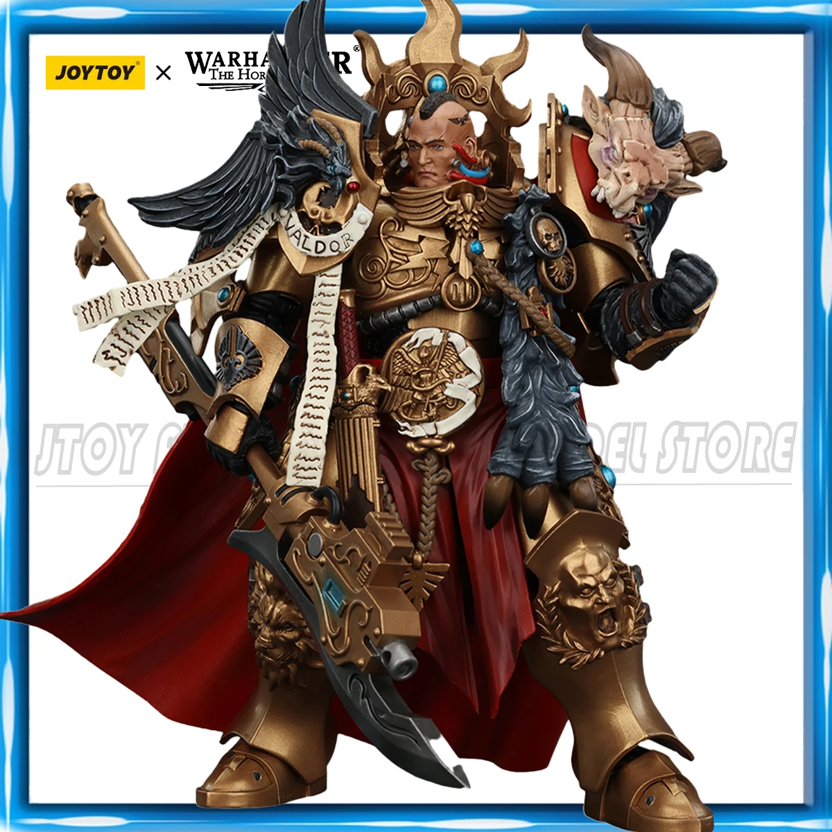 Фото JOYTOY Warhammer 40K 1/18 Фигурка Legio Custodes Constantin Valdor Captain Genera Аниме Фигурки Игрушки Модель №1