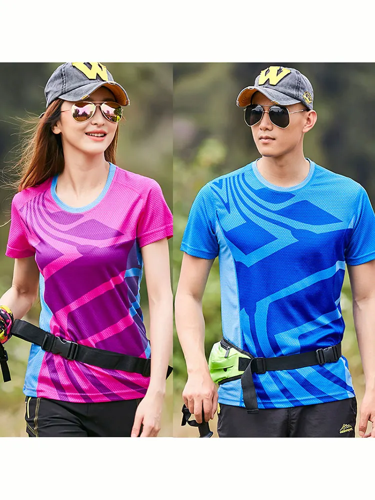 

Mens Shirt Loose Summer Quick-drying Sports Short-sleeved Yoga Top Women Casual Table Tennis Badminton Round Neck Training 2022