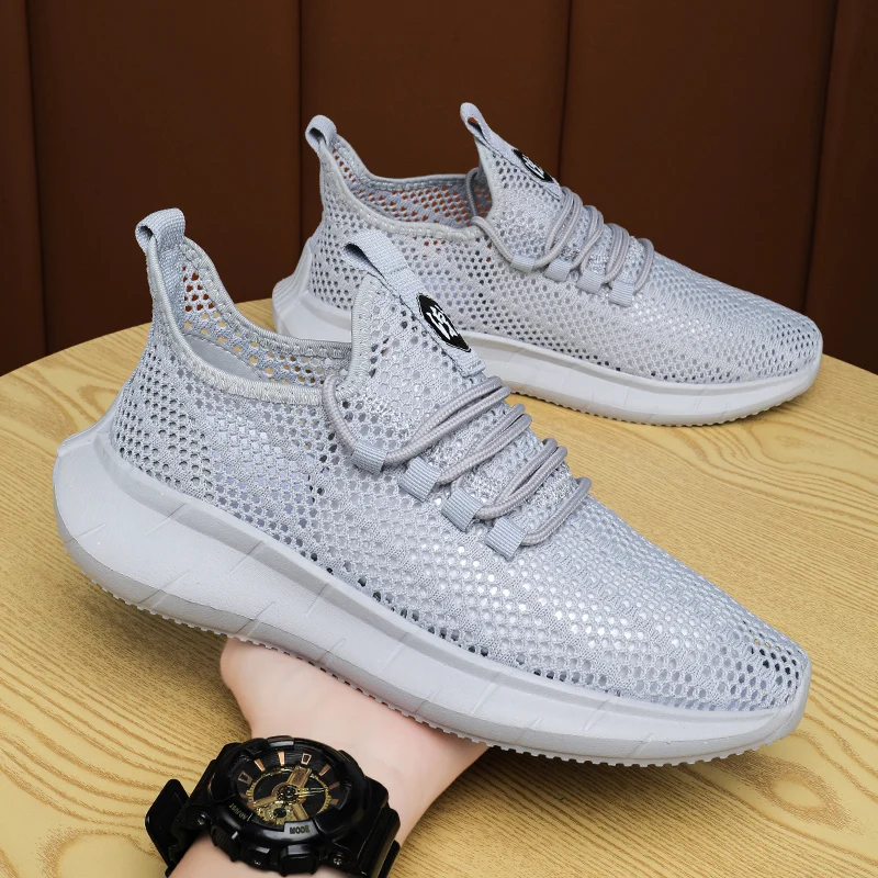 

Outdoor Super Light Men Running Shoes Fashion Breathable Jogging Sneakers Mesh Comfort Zapatillas Hombre Quality Hard-wearing