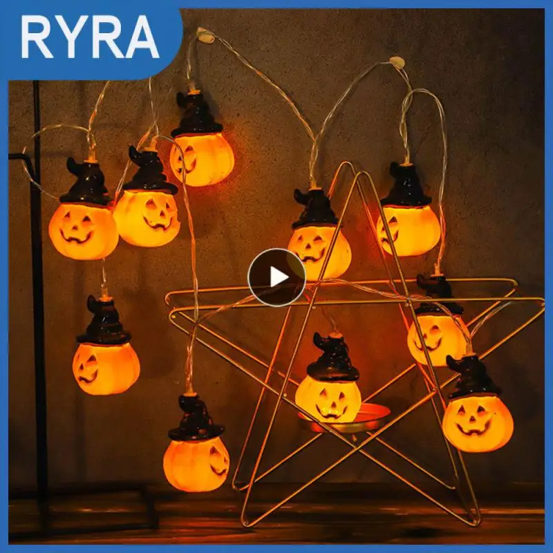 

High-quality Holiday Lights Hanging Halloween Decorative Lights Led Super Bright Halloween Pumpkin Lamp Pumpkin Lantern String