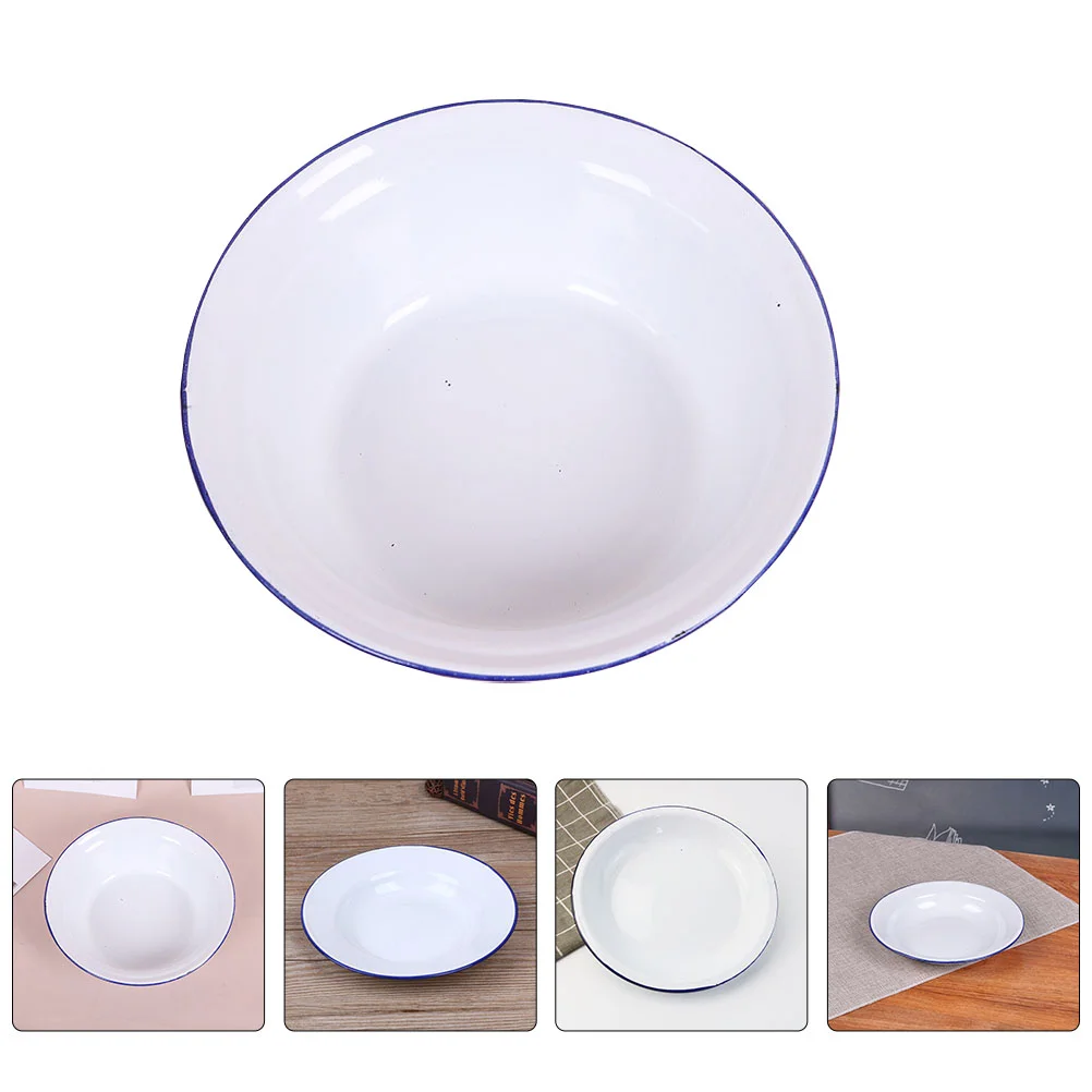 Эмалированная миска тарелка эмалированная посуда чаши винтажная фруктовый