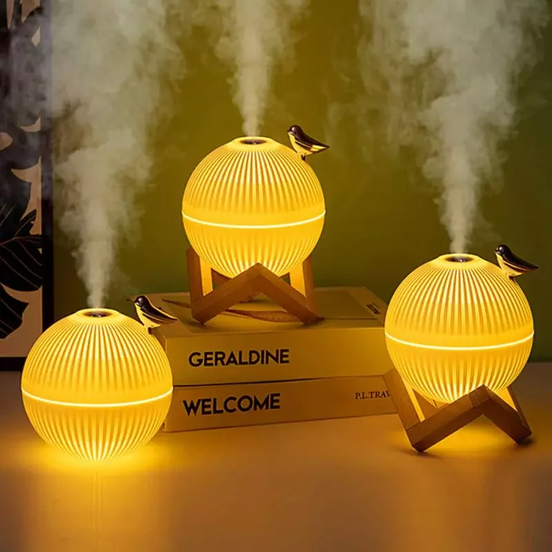 

NEW2023 330ml USB Ultrasonic Air Humidifier Lark Bird Ultrasonic Cool Mist Maker Atomizer for Home Office Air Freshener Aroma Di
