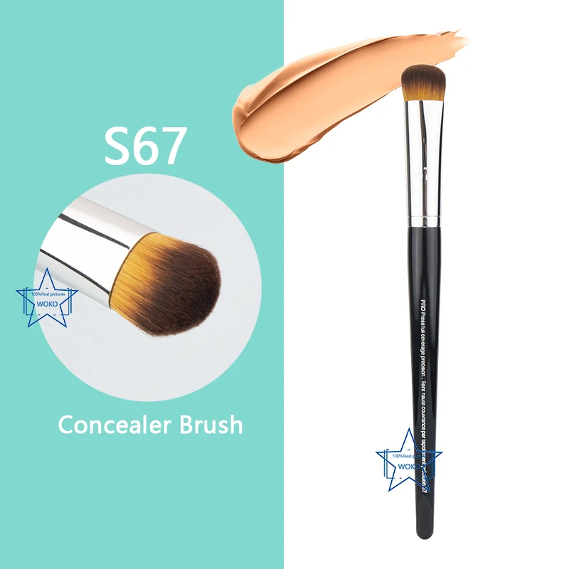 

S67 Concealer Makeup Brush Concealer Blending Buffer Brush Profession Face Concealer Shadow Smudge Makeup Brushes Synthetic Hair