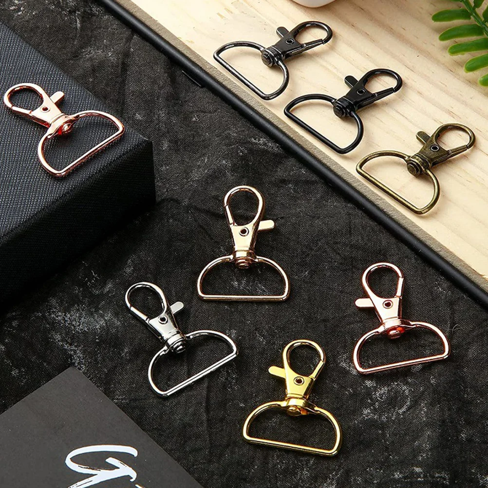 

35pcs Rotatable Rings Buckle for Purse Metal Key Rings for Wallet Strap Shoe Accessories
